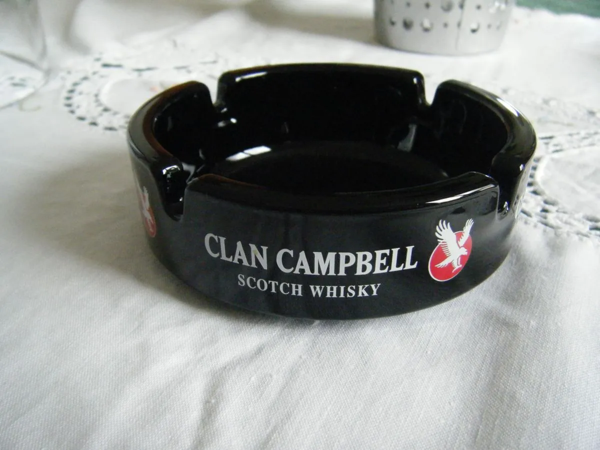 Ancien cendrier Bistrot whisky Clan Campbell 