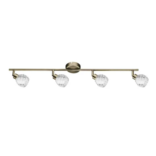 Britop Plafonnier Laiton & Transparent Wave, 4x G9-28W, IP20, 230V,...