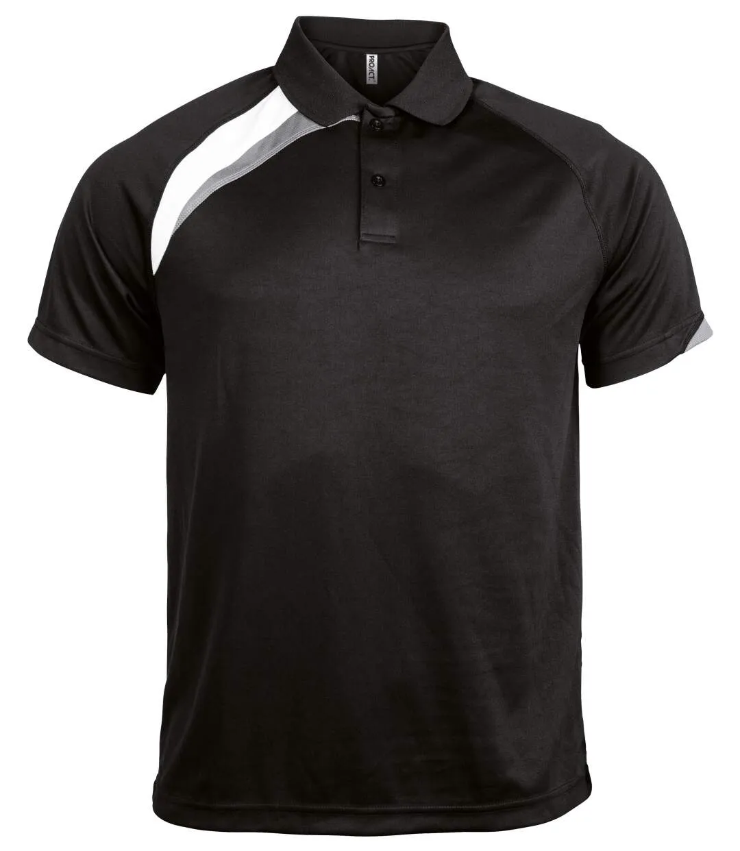 Polo unisexe - PA457 - noir - manches courtes