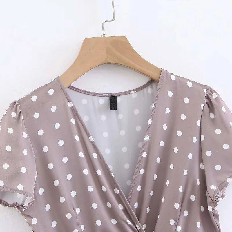 Robe Boheme A Pois Tunique Plage