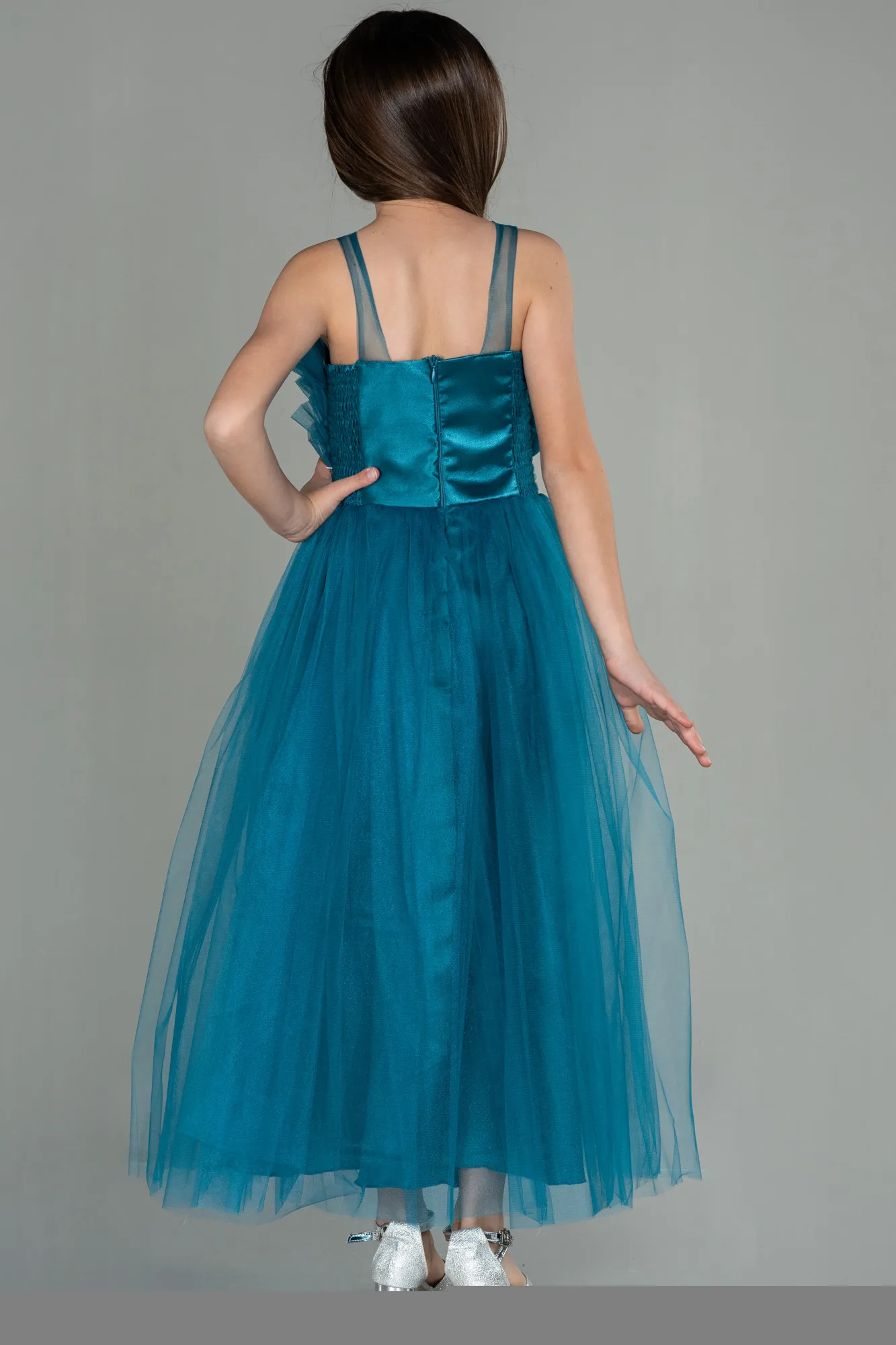 Robe de Soirée Enfants Longue Rouge ABU3032