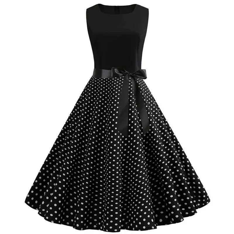 Robe Guinguette  Noir et Blanc