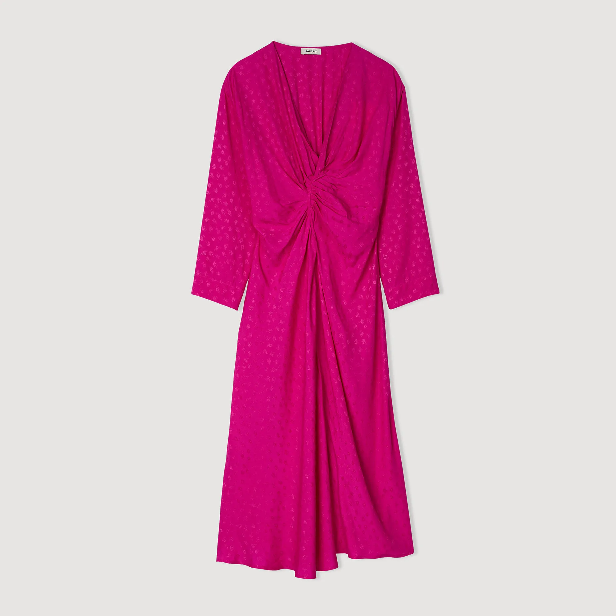 Robe longue drapée