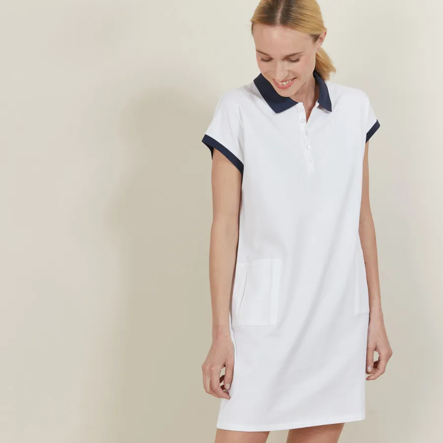 Robe manches courtes en coton - Angy